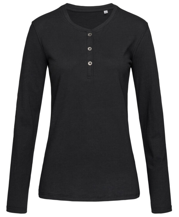 Stedman T-shirt Henley Sharon LS for her