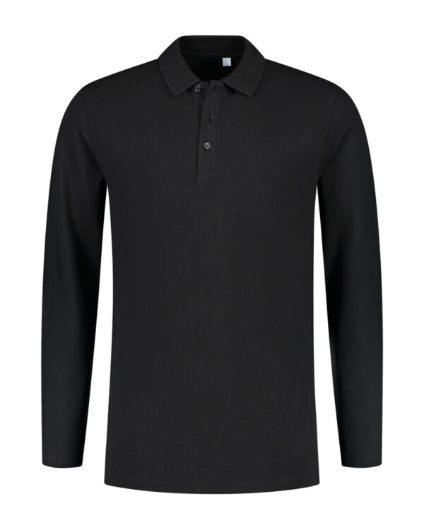 L&S Polo Basic Cot/Elast LS for him