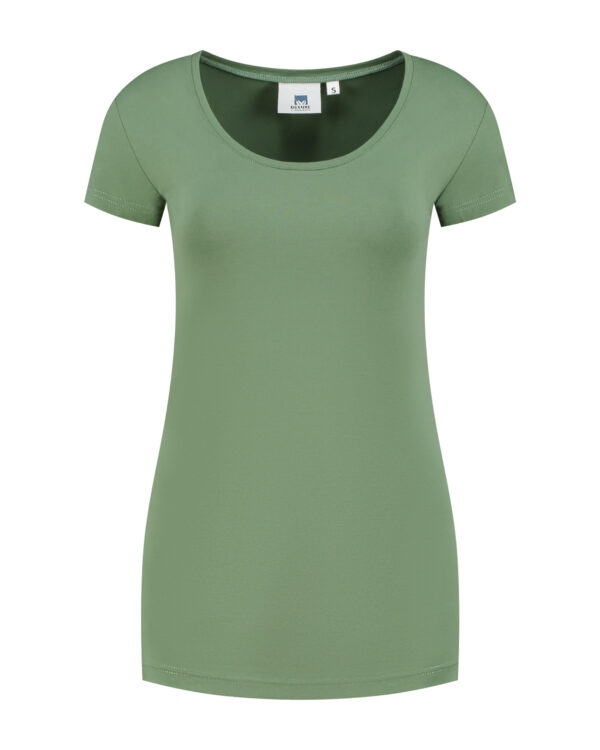 L&S T-shirt Crewneck cot/elast SS for her